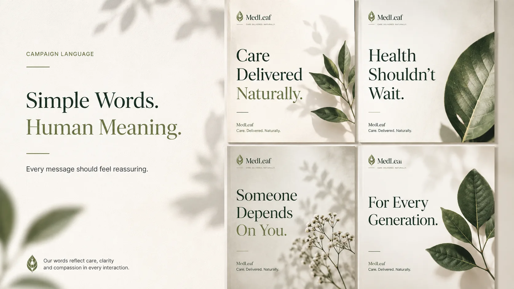 Medleaf — Logo and Branding packaging & visual design mockup 11 by Raghav Chopra